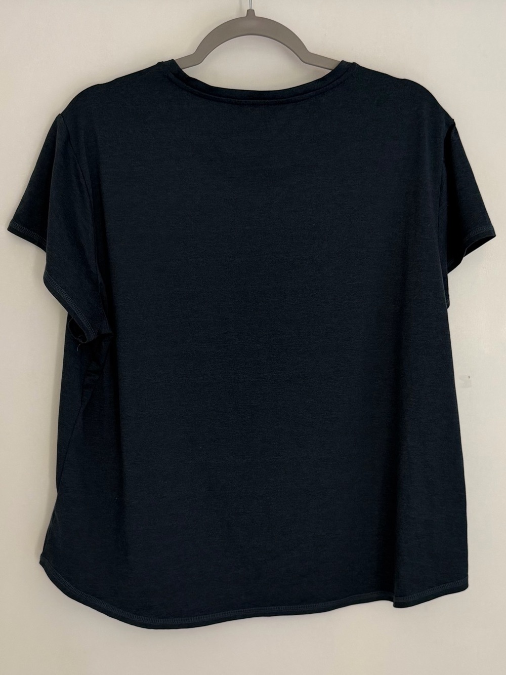 Quince Flowknit Breeze Navy Blue Short Sleeve Performance Tee Shirt - Picture 10 of 16